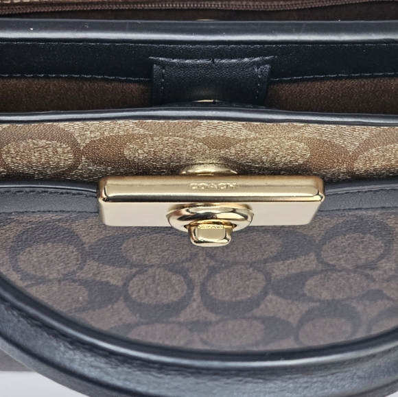 NWT Coach Lane Carryall In Block Signature Coated Canvas C8596 - Picture 11 of 16